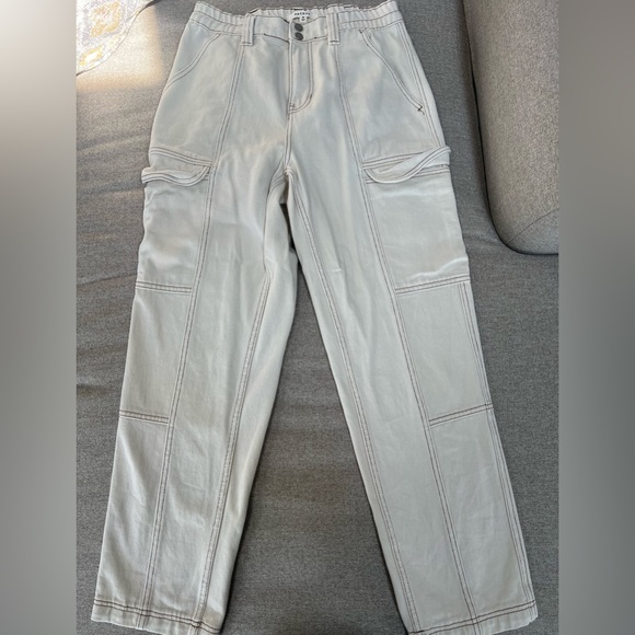 Pacsun Cream Colored Cargo Pants - Picture 3 of 5